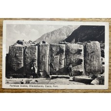 PERU INDIGENAS EN OLLANTATAMBO ANTIGUA TARJETA POSTAL